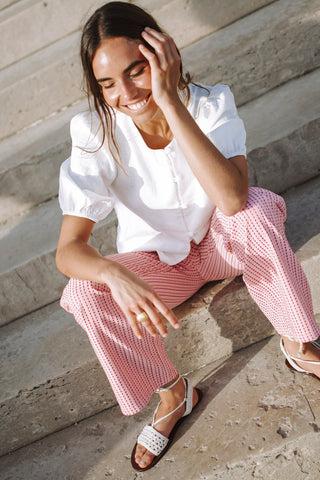 Ayla White Blouse