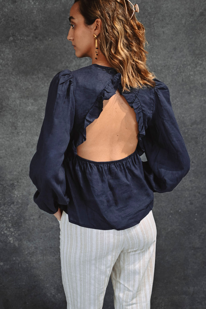 Moni Navy Blouse