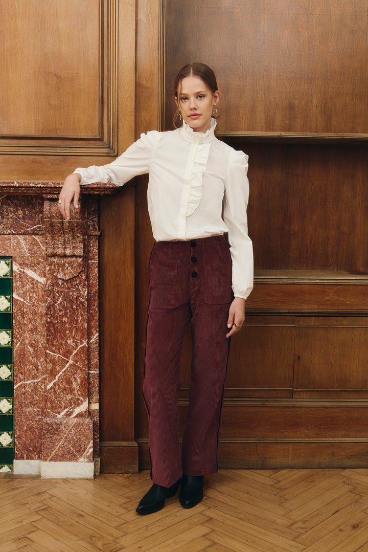 Dahlia Burgundy Pants