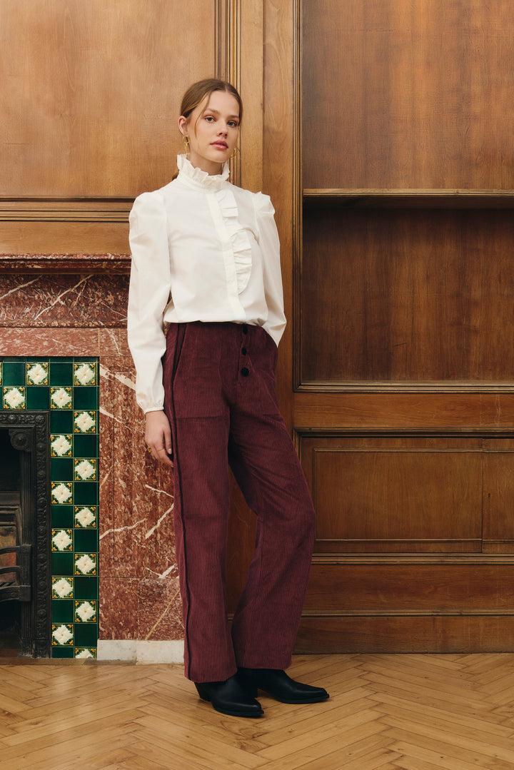 Dahlia Burgundy Pants