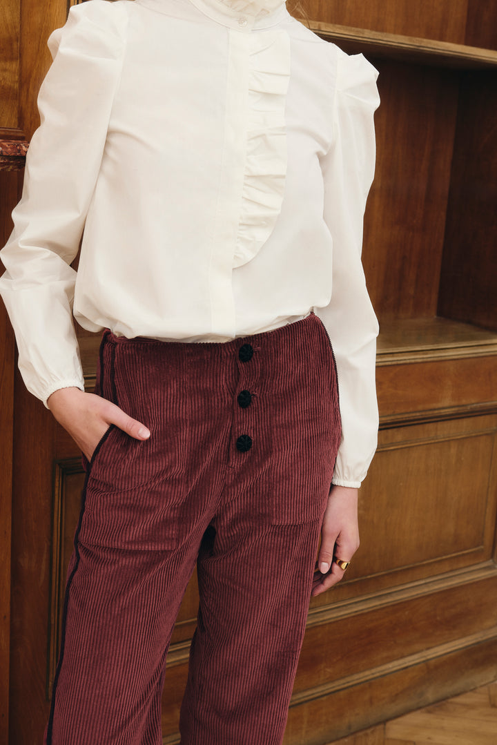 Dahlia Burgundy Pants