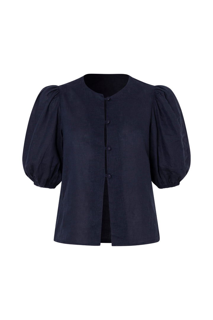 Ayla Navy Blouse